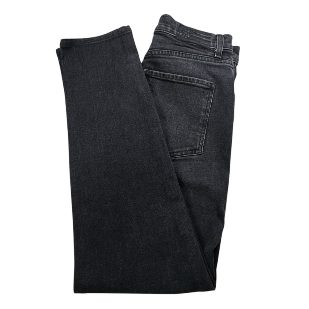 Revice Womens 28 Black Slim Straight High Rise Denim Jeans